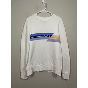 Rag & Bone Men's Glitch Logo Sweatshirt Size Medium